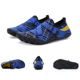 Fitness Yoga Outdoor Large Size Hiking Shoes (Option: A026 blue-37)