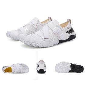 Fitness Yoga Outdoor Large Size Hiking Shoes (Option: A026 white-41)