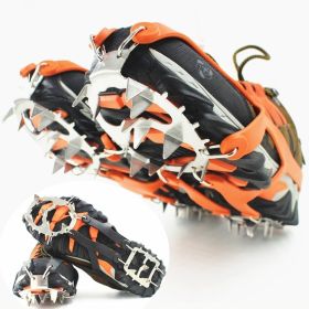 Reinforced Large-tooth Non-slip Shoes (Option: Orange-37)